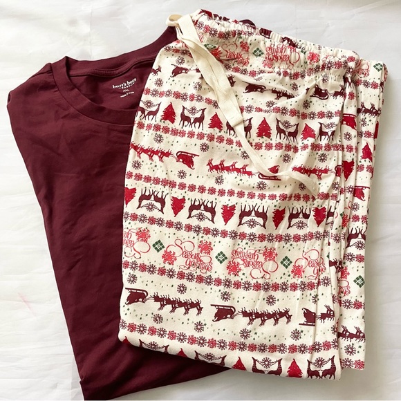 Men's pocket tee & lounge pants Christmas holiday pajama set XXL - Picture 6 of 7